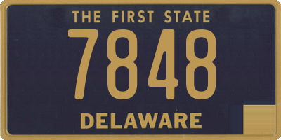 DE license plate 7848