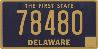 DE license plate 78480