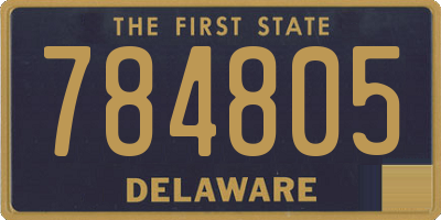 DE license plate 784805