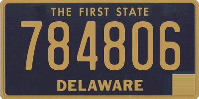 DE license plate 784806