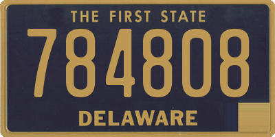DE license plate 784808