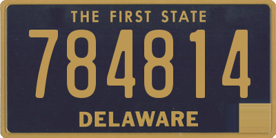 DE license plate 784814