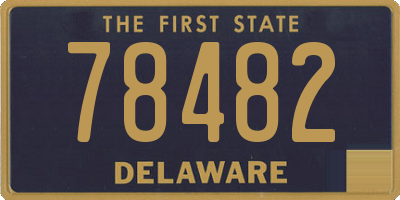 DE license plate 78482