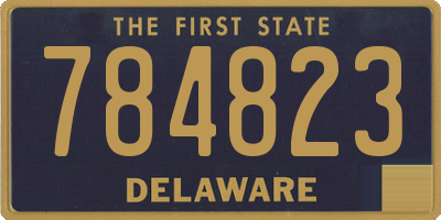 DE license plate 784823