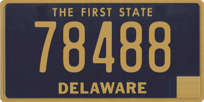 DE license plate 78488