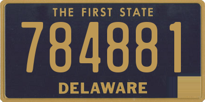 DE license plate 784881
