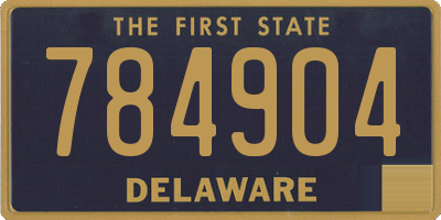 DE license plate 784904