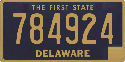 DE license plate 784924