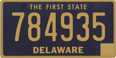 DE license plate 784935