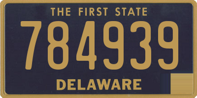 DE license plate 784939