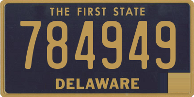 DE license plate 784949