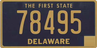 DE license plate 78495