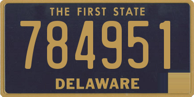 DE license plate 784951