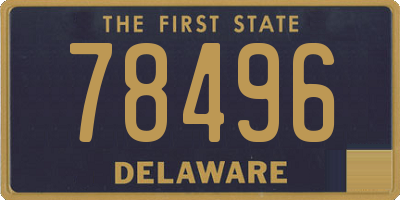 DE license plate 78496