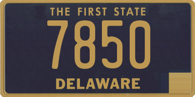 DE license plate 7850