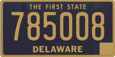 DE license plate 785008