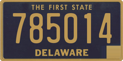 DE license plate 785014