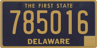 DE license plate 785016