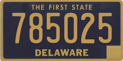 DE license plate 785025