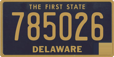 DE license plate 785026