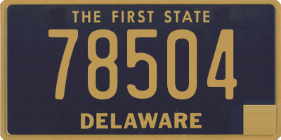 DE license plate 78504