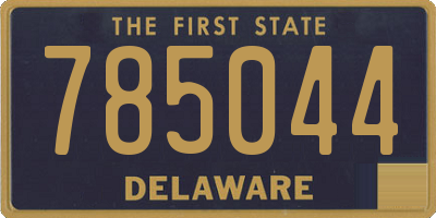 DE license plate 785044