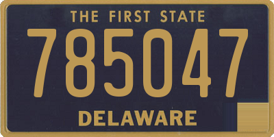 DE license plate 785047