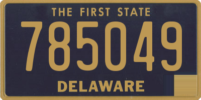 DE license plate 785049