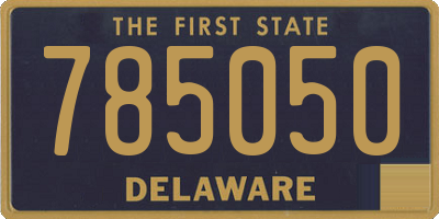 DE license plate 785050