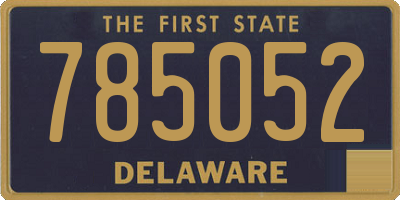 DE license plate 785052