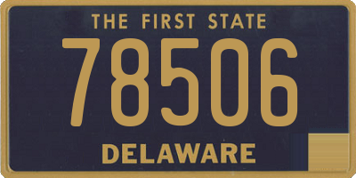 DE license plate 78506