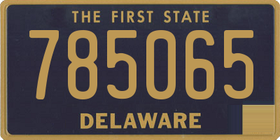 DE license plate 785065