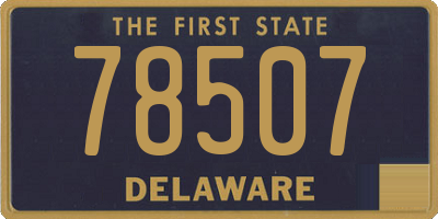 DE license plate 78507