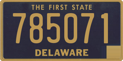 DE license plate 785071
