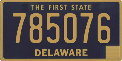 DE license plate 785076