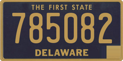 DE license plate 785082