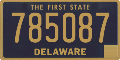 DE license plate 785087