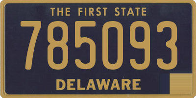 DE license plate 785093