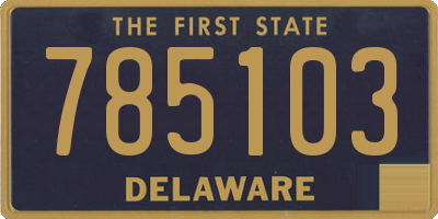 DE license plate 785103
