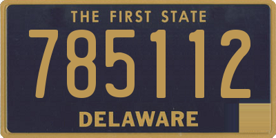 DE license plate 785112
