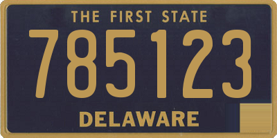 DE license plate 785123