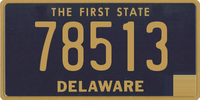 DE license plate 78513