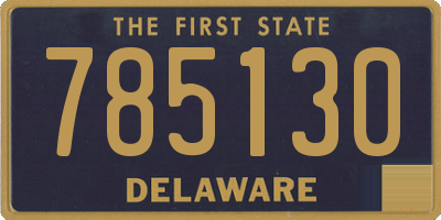 DE license plate 785130