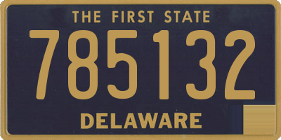 DE license plate 785132