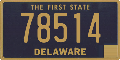 DE license plate 78514