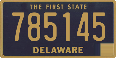 DE license plate 785145