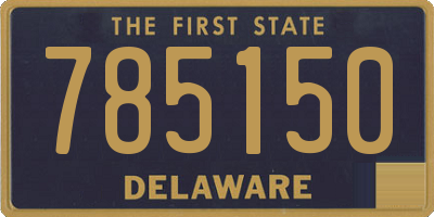 DE license plate 785150