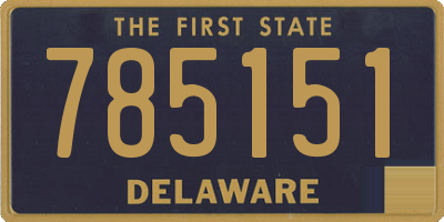 DE license plate 785151