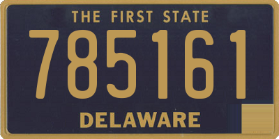 DE license plate 785161