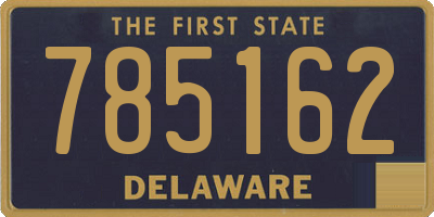 DE license plate 785162